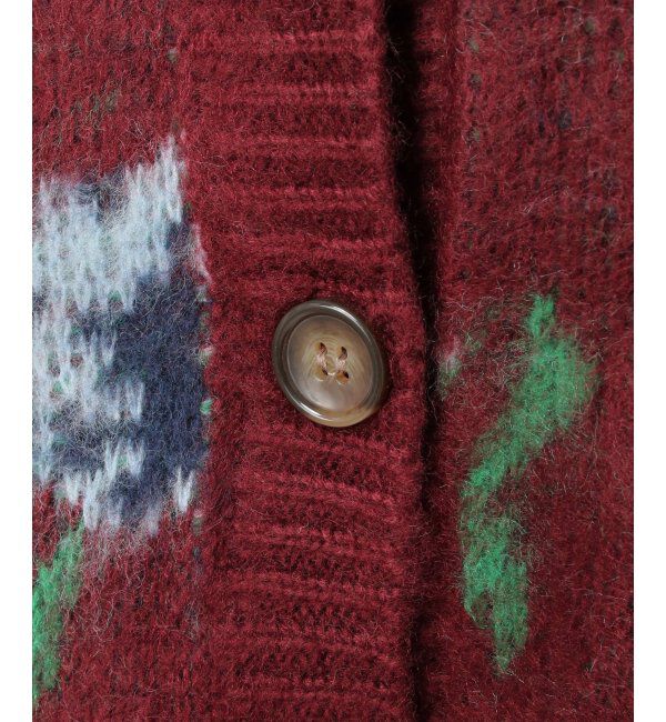 VENCE share style「レトロ花柄ジャガードカーディガン」|カーディガン|