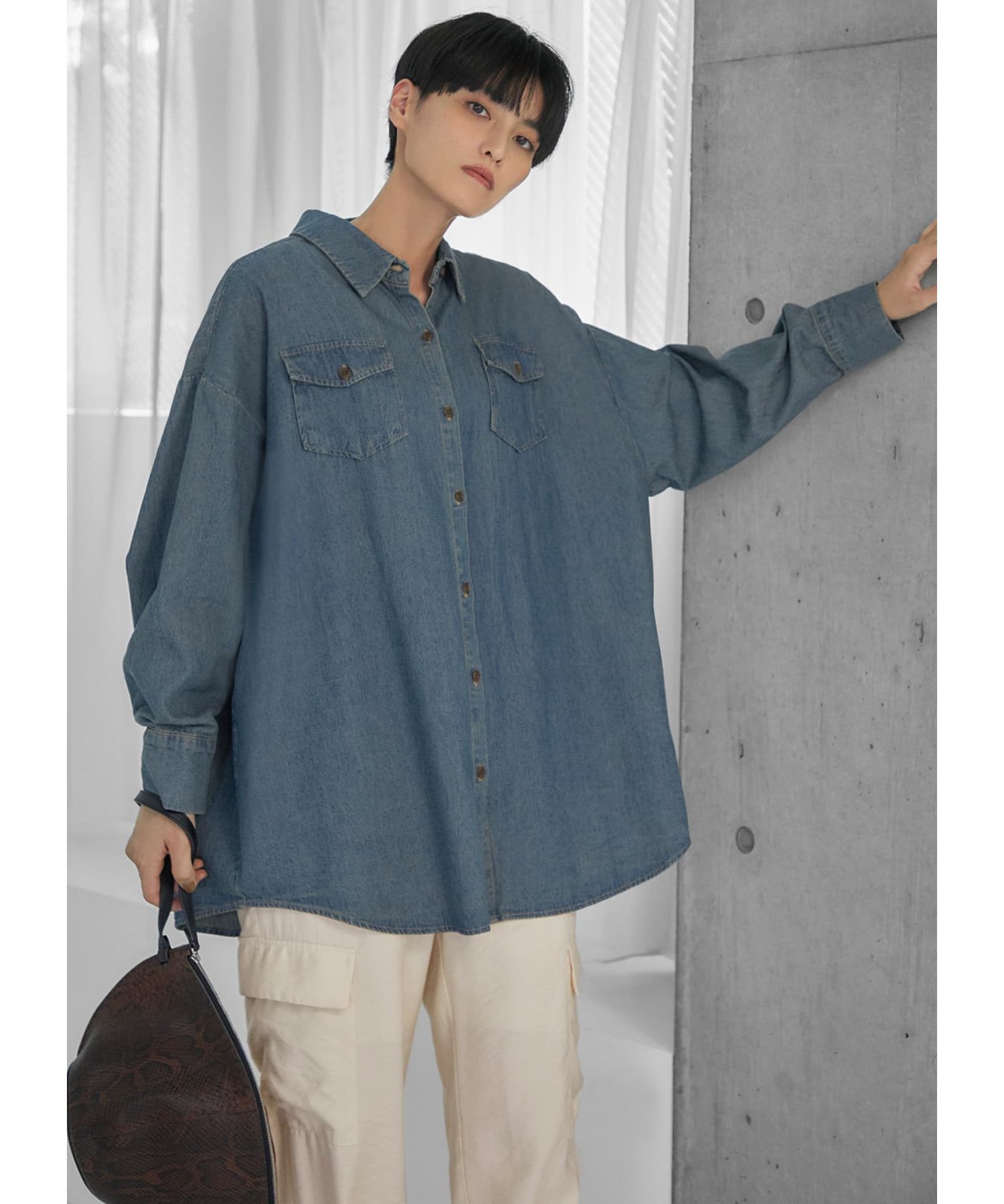 STYLE DELI「オーバーサイズデニムシャツ」|シャツ・ブラウス|
