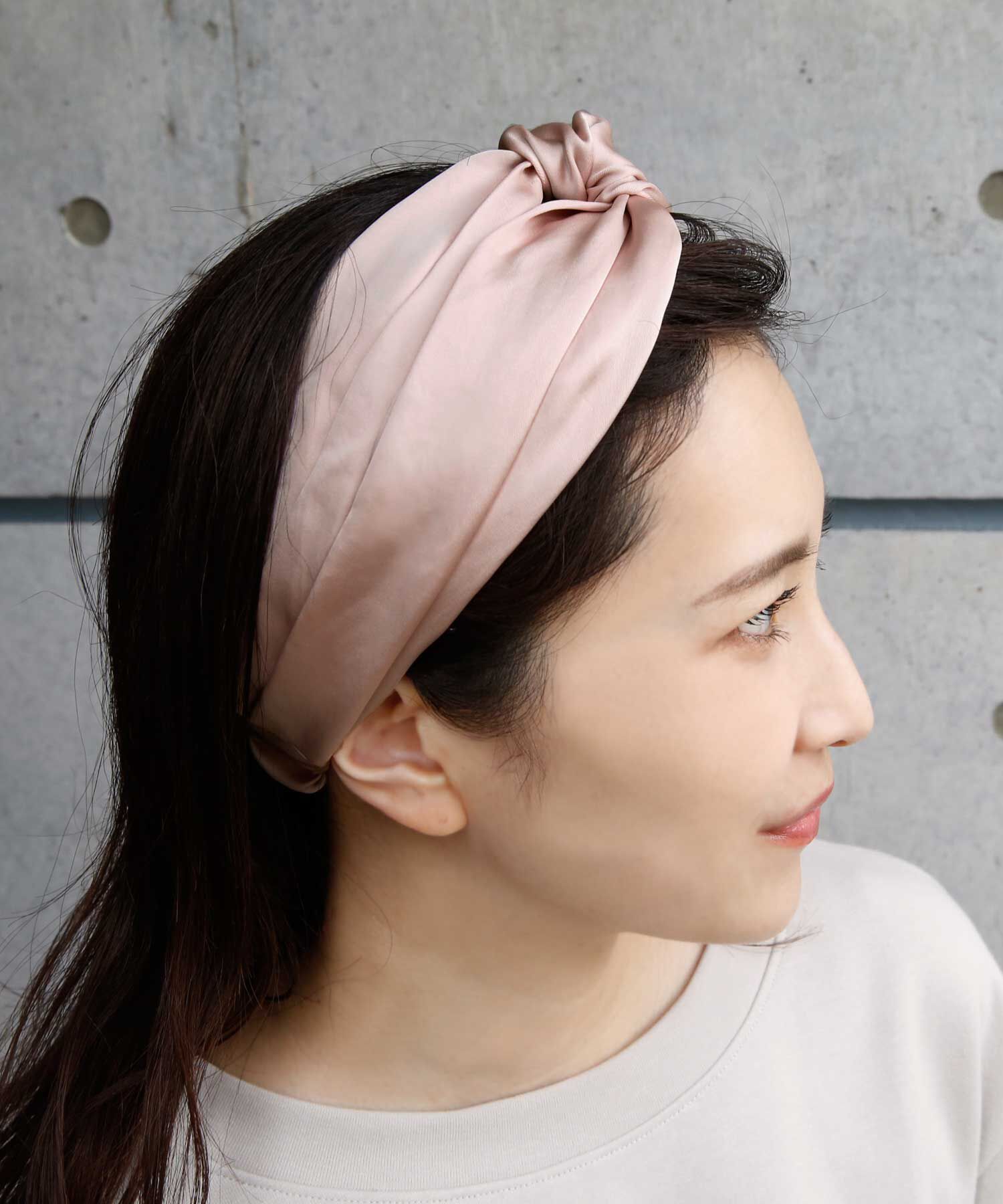 colleca la「サテンヘアターバン」|ヘアバンド|