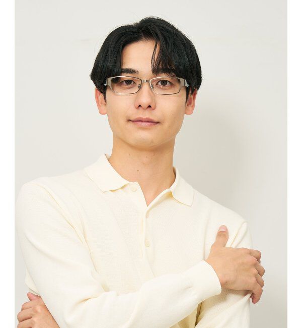  「スクエア型 メガネ｜伊達メガネ ビジネス スタイリッシュ 読書 度付き眼鏡  Zoff レンズ交換券付」|メガネ|