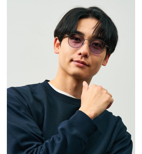  「ウェリントン型 サングラス｜カラーレンズ｜メタル UVカット (紫外線カット率99.9%以上) ユニセックス 」|サングラス|