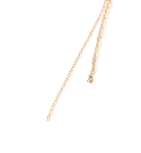  「K10 ダブルチェーンピアス」|ピアス|