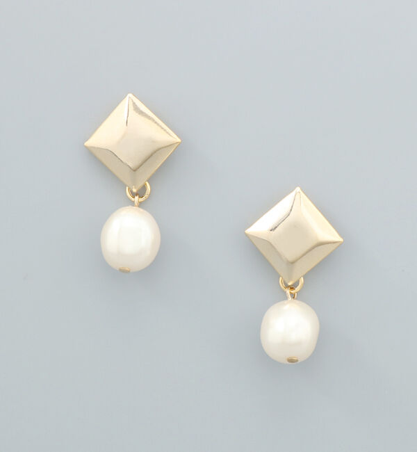  「Vintique ゴールドスタッズ&times;パール ピアス」|ピアス|PRL