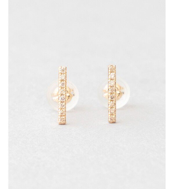 Jouete「K10YG ブラウンダイヤモンド ピアス」|ピアス|イエローゴールド