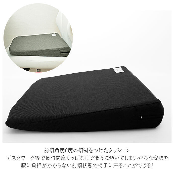 BACKYARD FAMILY「ドクターエルクッション 通販 マルチレスト 傾斜 6&deg; 背もたれ リラックス 腰 姿勢 座布団」|クッション・クッションカバー|