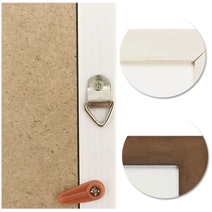 BACKYARD FAMILY「額縁 正方形 通販 50角 500&times;500mm ハンカチ額 木目 かわいい 額 フレーム 壁掛用」|その他|