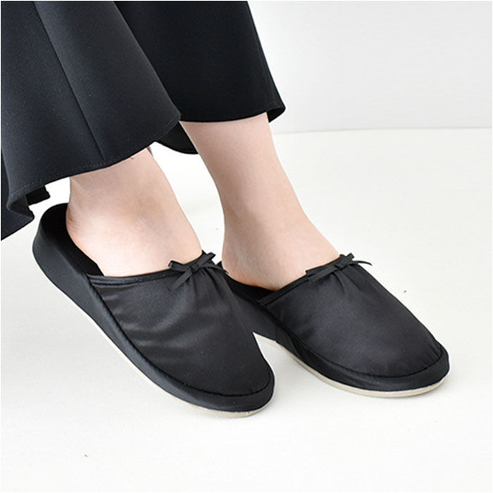 BACKYARD FAMILY「携帯スリッパ レディース 通販 mallet マレット ヒールスリッパ 持ち運び 部屋履き」|ルームシューズ|