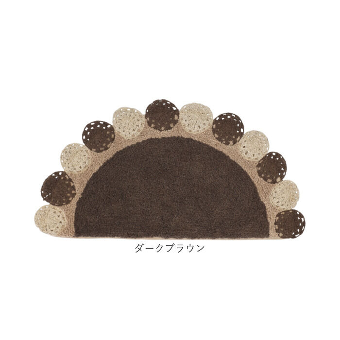 BACKYARD FAMILY「フロアマット 半円形 かわいい 通販 マット 玄関マット ドアマット ラグ 敷物」|その他|