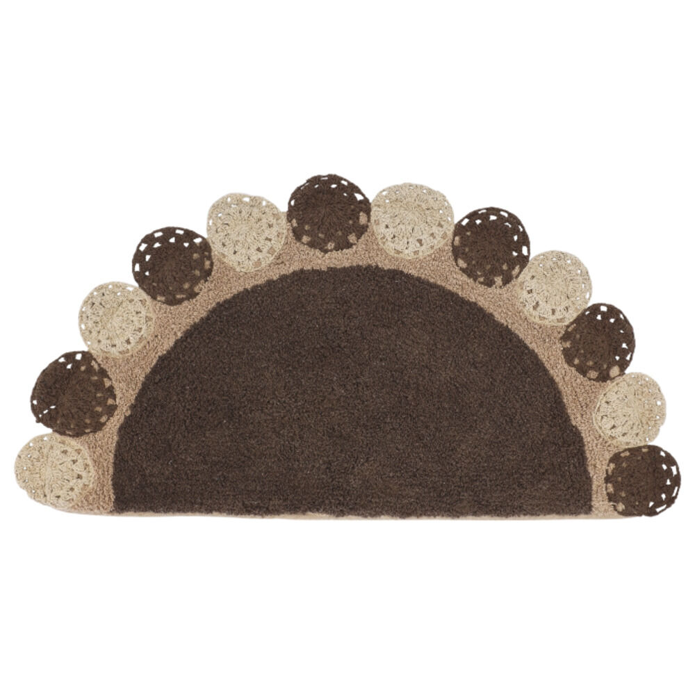 BACKYARD FAMILY「フロアマット 半円形 かわいい 通販 マット 玄関マット ドアマット ラグ 敷物」|その他|ブラウン2