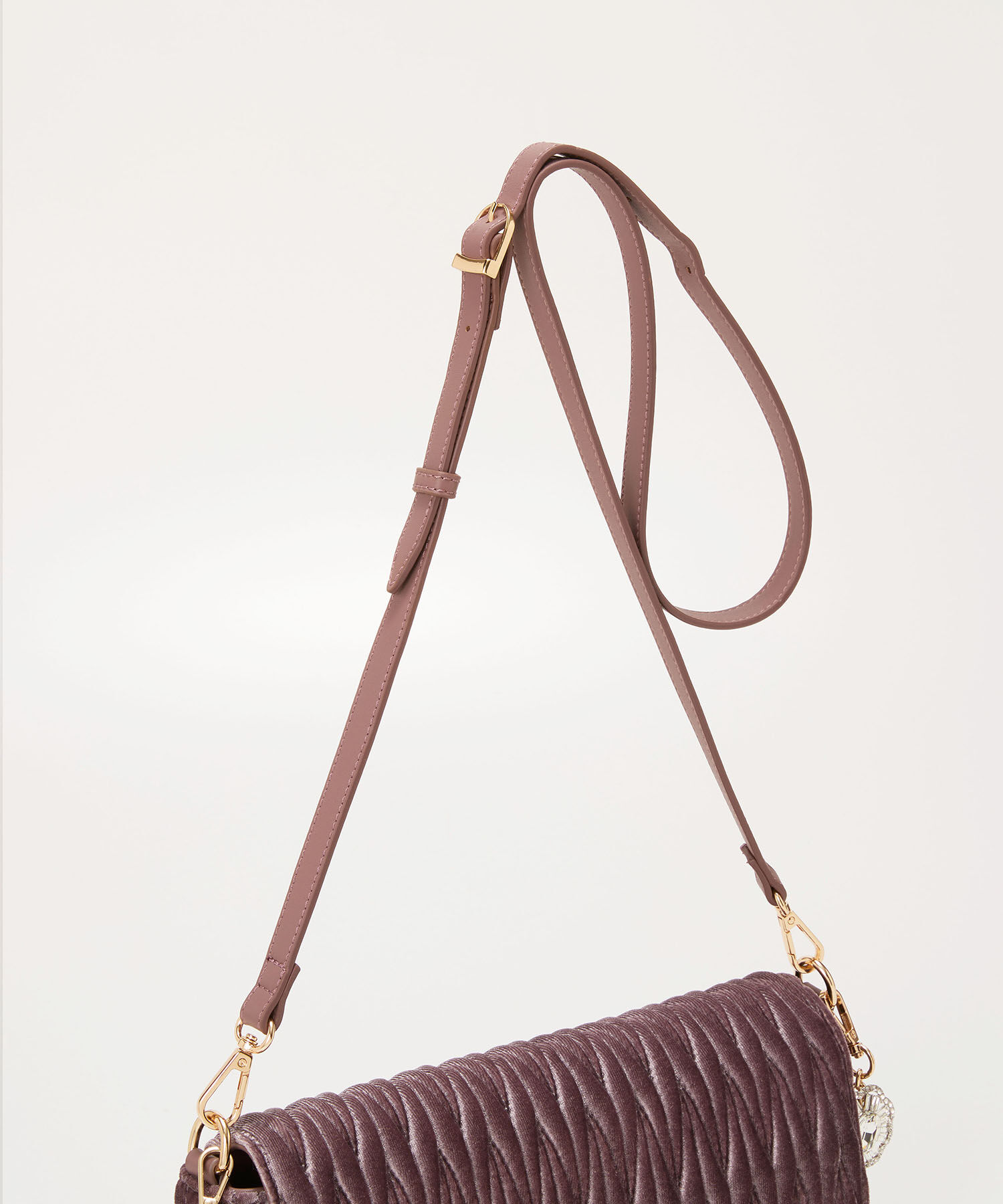 TOPKAPI TREASURE「【TREASURE TOPKAPI】ベルベット キルティング ビジュー ショルダー バッグ」|ショルダー・メッセンジャー|