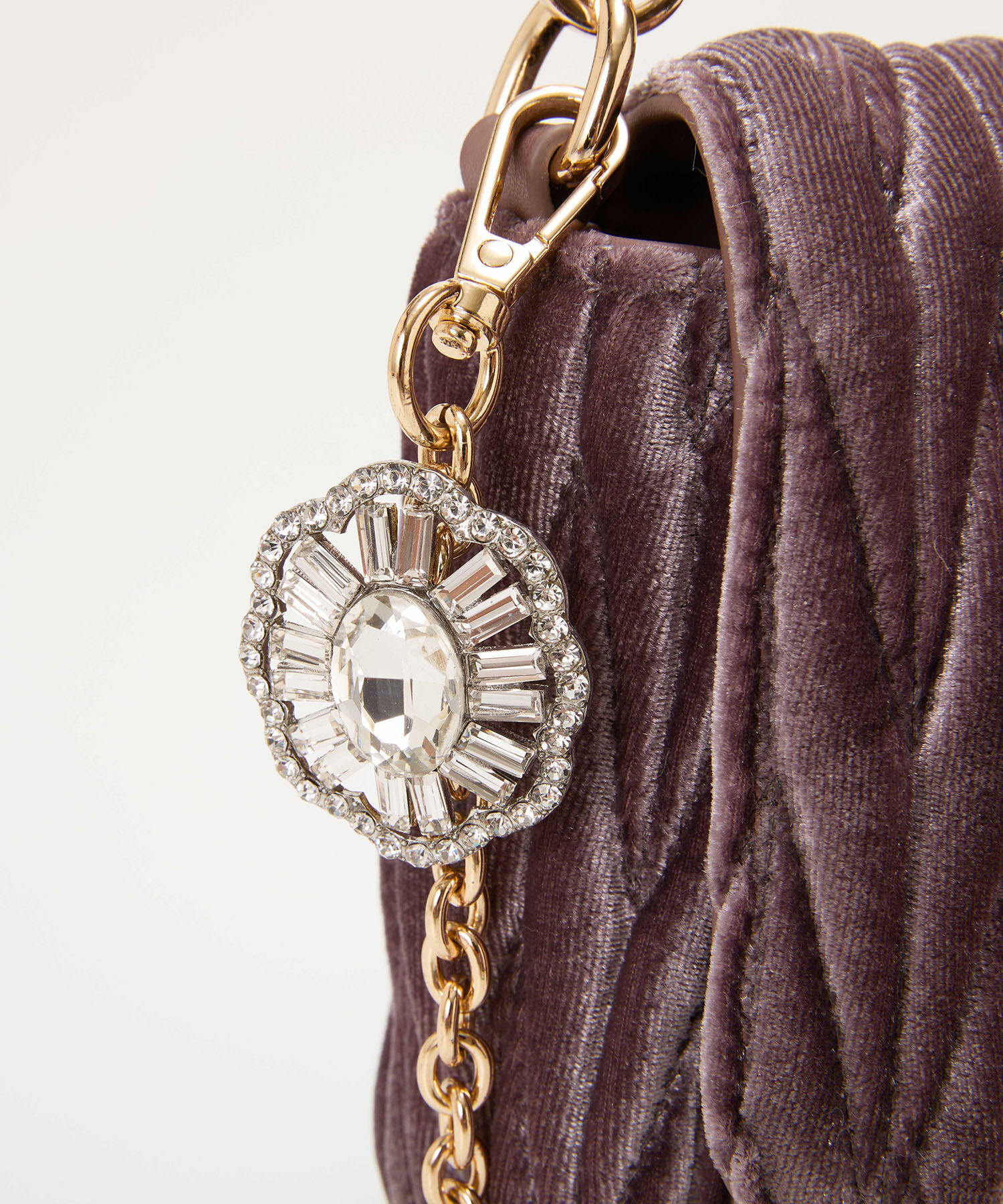 TOPKAPI TREASURE「【TREASURE TOPKAPI】ベルベット キルティング ビジュー ショルダー バッグ」|ショルダー・メッセンジャー|