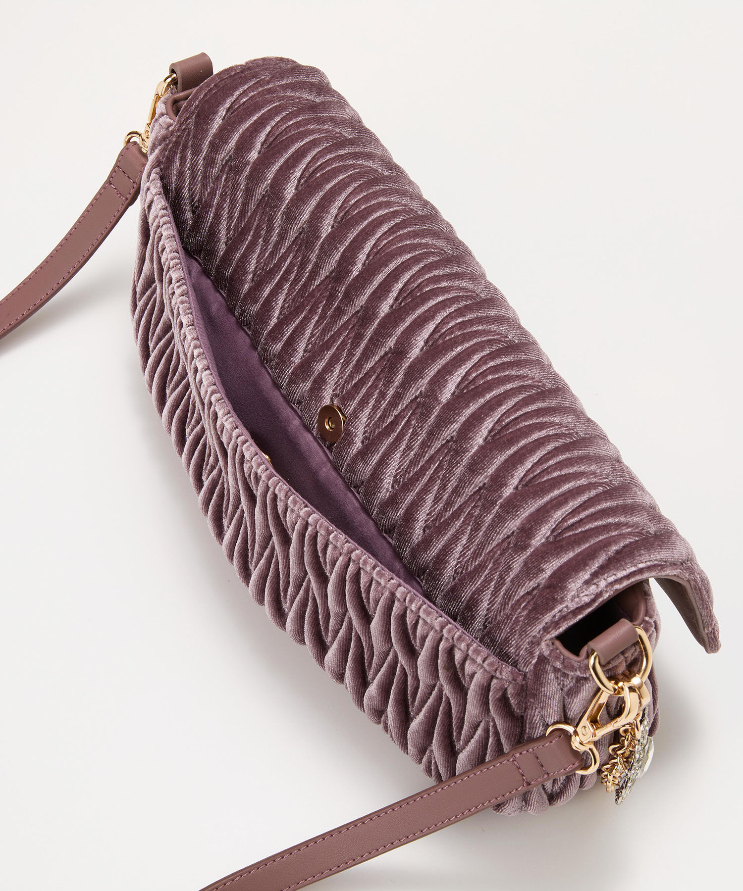 TOPKAPI TREASURE「【TREASURE TOPKAPI】ベルベット キルティング ビジュー ショルダー バッグ」|ショルダー・メッセンジャー|