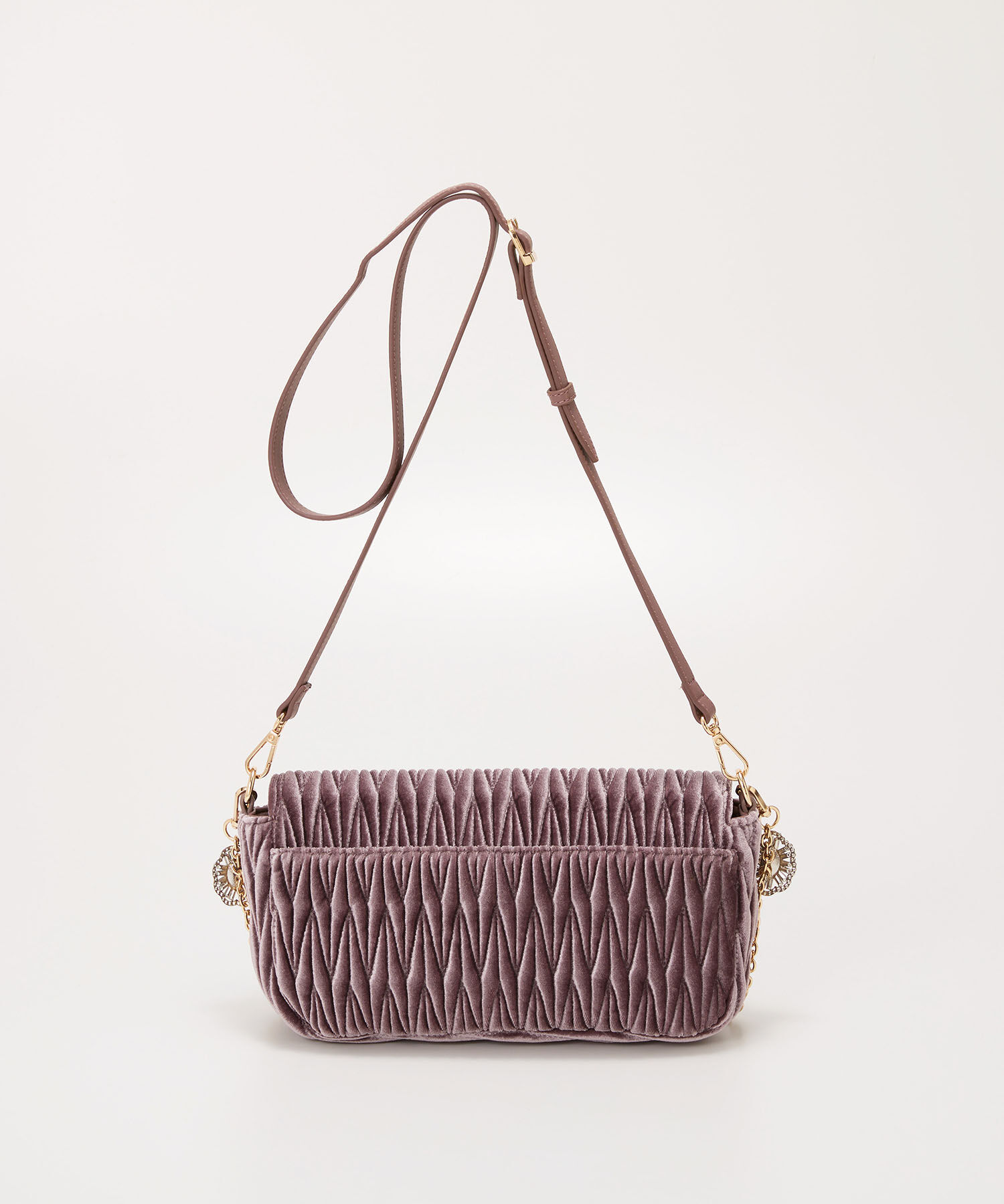 TOPKAPI TREASURE「【TREASURE TOPKAPI】ベルベット キルティング ビジュー ショルダー バッグ」|ショルダー・メッセンジャー|