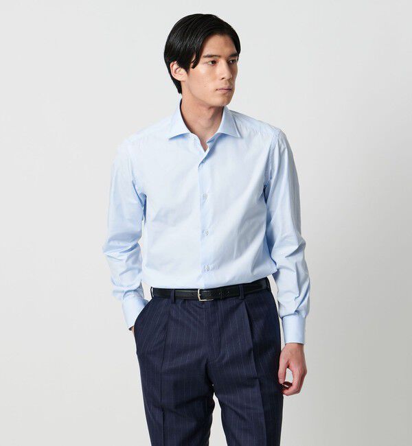 UNITED ARROWS「THOMAS MASON/トーマスメイソン ブロード セミワイドカラー シャツ」|シャツ・ブラウス|