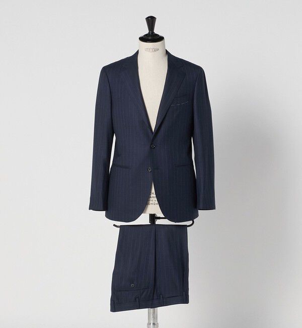 UNITED ARROWS「シャークスキン ストライプ シングル3B  スーツ S‐MODEL ヨコストレッチ・撥水・防しわ」|スーツ|