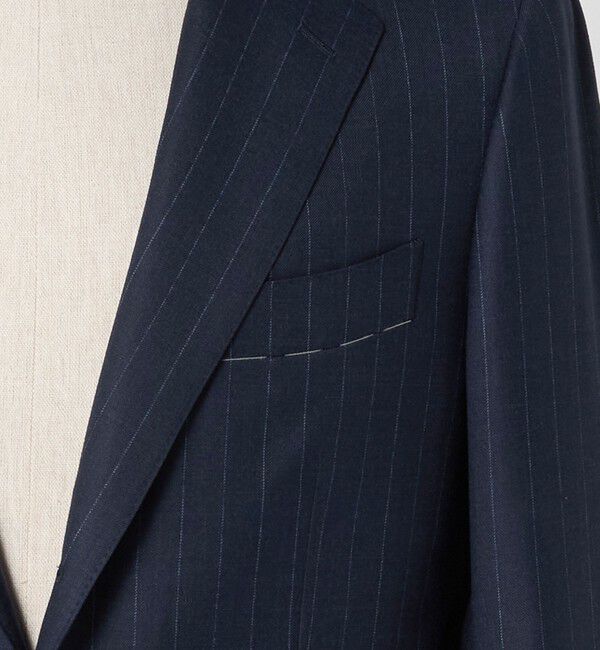 UNITED ARROWS「シャークスキン ストライプ シングル3B  スーツ S‐MODEL ヨコストレッチ・撥水・防しわ」|スーツ|