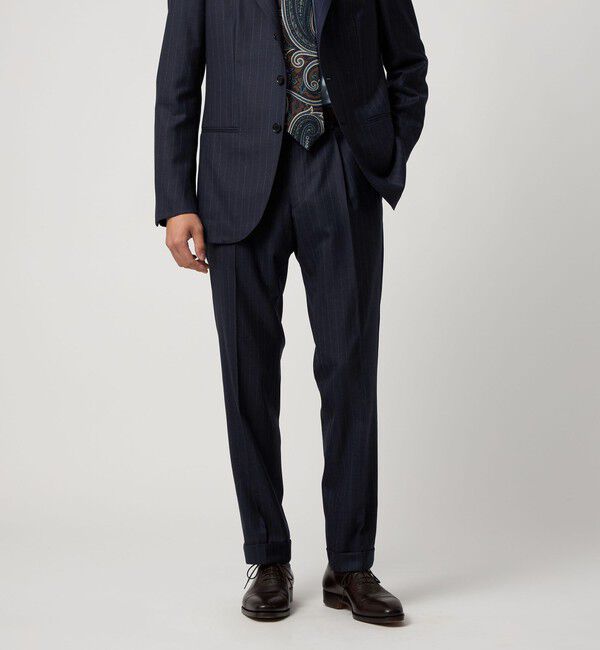 UNITED ARROWS「シャークスキン ストライプ シングル3B  スーツ S‐MODEL ヨコストレッチ・撥水・防しわ」|スーツ|