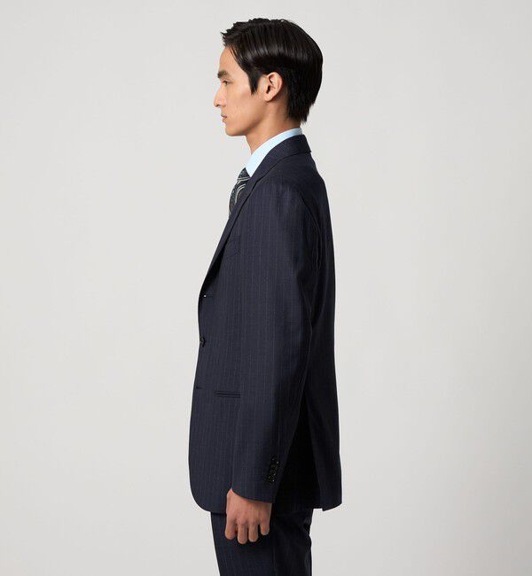 UNITED ARROWS「シャークスキン ストライプ シングル3B  スーツ S‐MODEL ヨコストレッチ・撥水・防しわ」|スーツ|