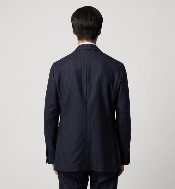 UNITED ARROWS「シャークスキン ストライプ シングル3B  スーツ S‐MODEL ヨコストレッチ・撥水・防しわ」|スーツ|