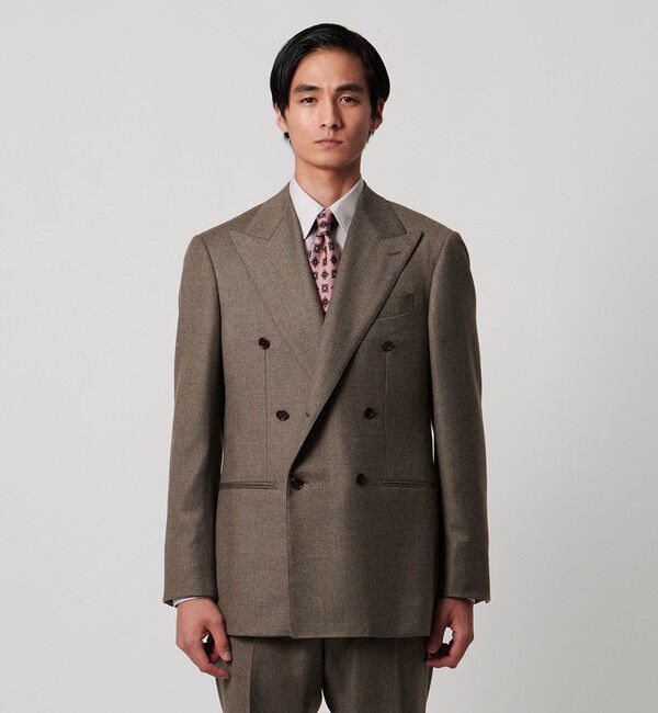 UNITED ARROWS「Vitale Barberis Canonico ライトフランネル ダブル6ボタン スーツ MC‐MODEL はっ水」|スーツ|