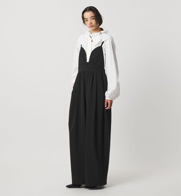 AEWEN MATOPH「＜AEWEN MATOPH＞ハートネックサロペット」|オールインワン|BLACK