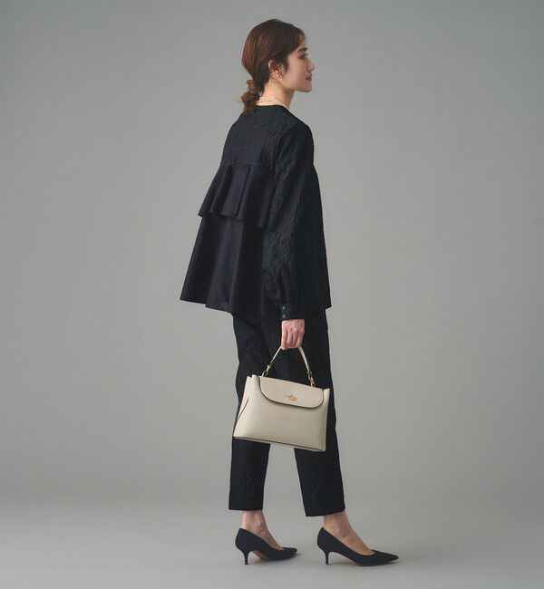 UNITED ARROWS「GISHA 2トーン ジャガード ブラウス」|シャツ・ブラウス|