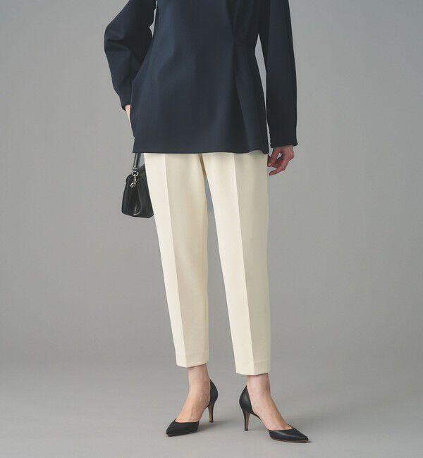 UNITED ARROWS「SPONGY タック テーパードパンツ」|スラックス|