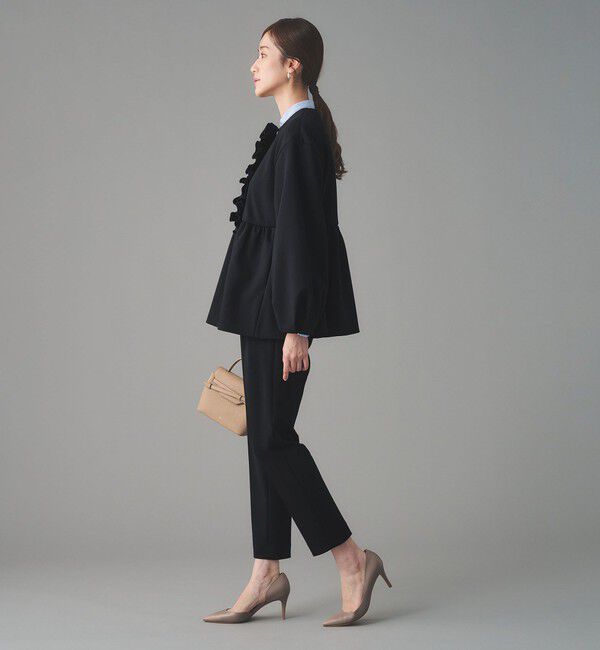 UNITED ARROWS「SPONGY タック テーパードパンツ」|スラックス|