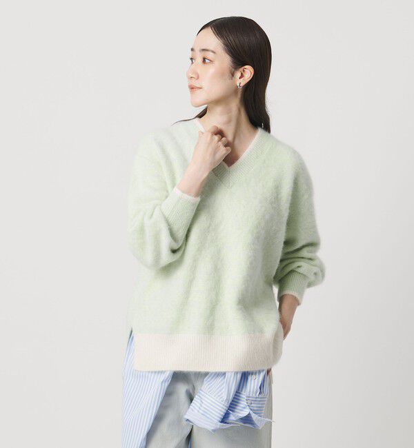 UNITED ARROWS「フォックスカシミヤ バイカラー Vネックニット」|ニット・セーター|その他6