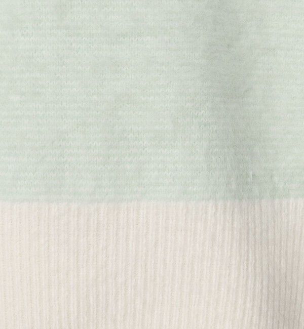 UNITED ARROWS「フォックスカシミヤ バイカラー Vネックニット」|ニット・セーター|