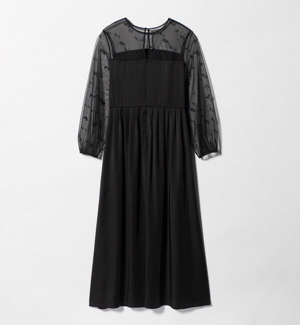 UNITED ARROWS「チュール エンブロイダリー コンビ ワンピース」|ワンピース|