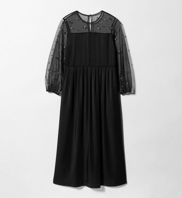 UNITED ARROWS「チュール エンブロイダリー コンビ ワンピース」|ワンピース|その他1