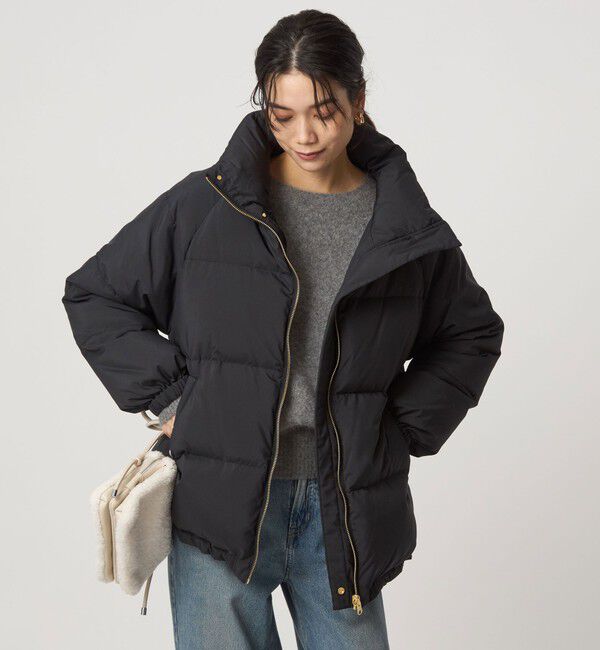 UNITED ARROWS green label relaxing「タフタ リバーシブル ダウン ウォッシャブル 撥水」|ダウン|BLACK