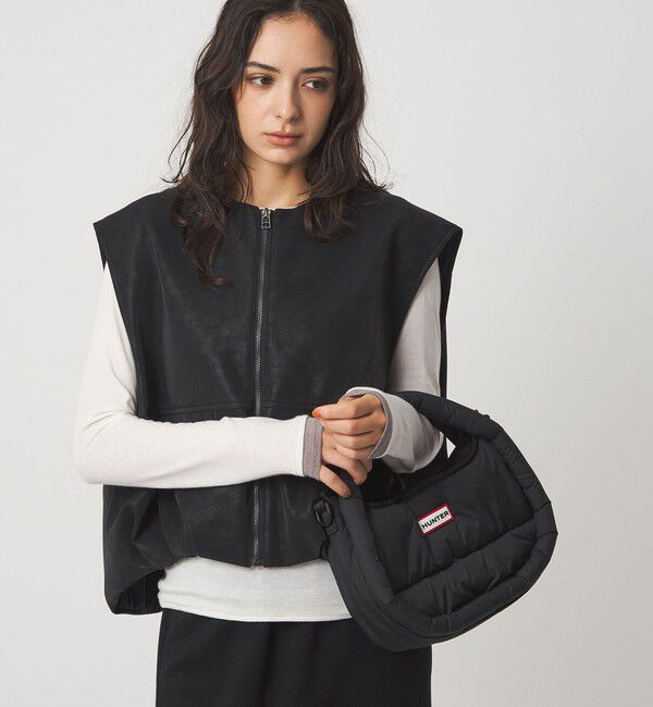 UNITED ARROWS green label relaxing「＜HUNTER＞フレイムド パファー ホーボー バッグ （ミディ）」|ショルダー・メッセンジャー|