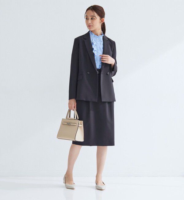 UNITED ARROWS green label relaxing「［size SHORTあり］パウドレ ダブル ジャケット ウォッシャブル ストレッチ」|テーラードジャケット|