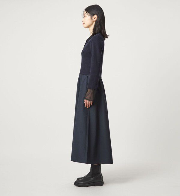 UNITED ARROWS green label relaxing「ポロニット ドッキング ワンピース」|ワンピース|