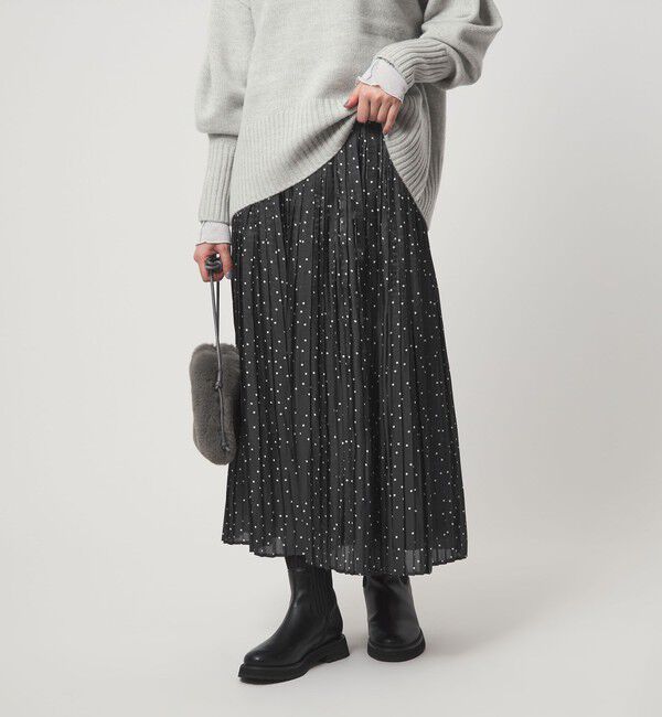 UNITED ARROWS green label relaxing「シャイニー プリーツ スカート」|スカート|