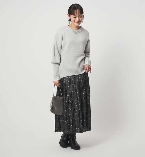 UNITED ARROWS green label relaxing「シャイニー プリーツ スカート」|スカート|