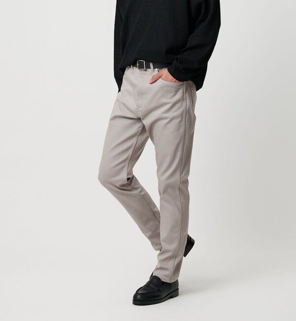 BEAUTY&YOUTH UNITED ARROWS「ストレッチ カツラギ 5ポケット パンツ」|チノ|LT.GRAY