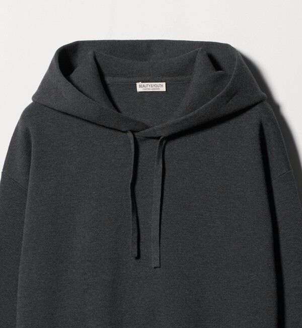 BEAUTY&YOUTH UNITED ARROWS「ミラノリブ ニット スウェットパーカー」|ニット・セーター|