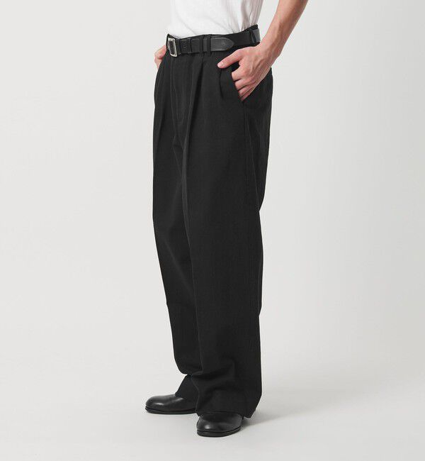 MONKEY TIME「エイジレス デニム 2P ワイド ストレート パンツ」|チノ|