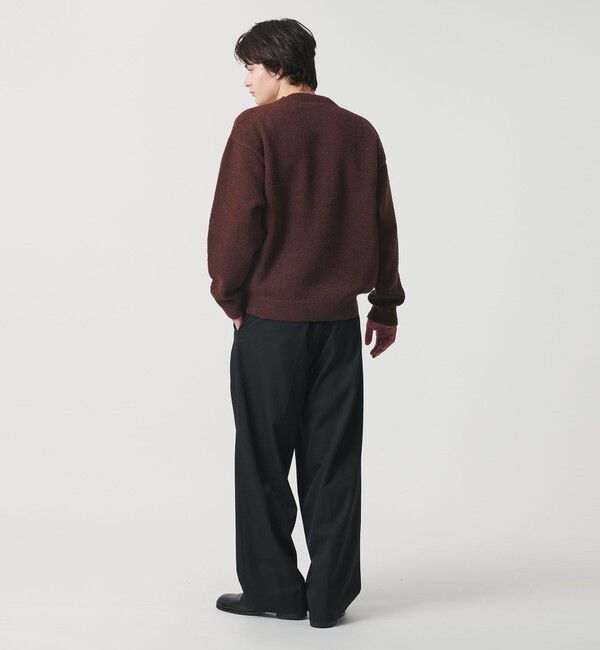 MONKEY TIME「ウール ナイロン ループヤーン クルーネック」|ニット・セーター|