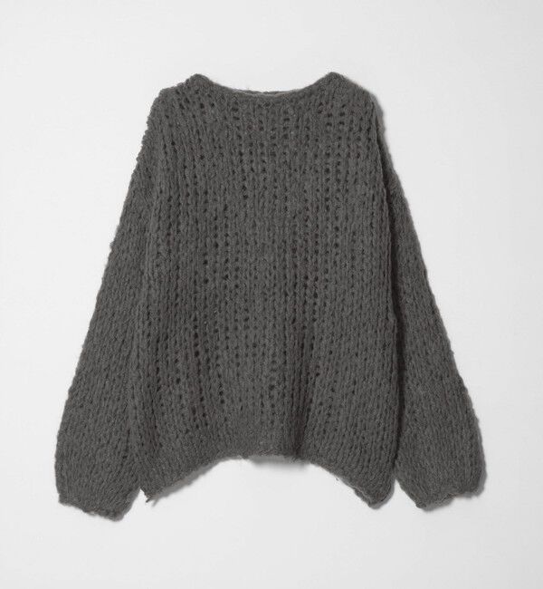 BEAUTY＆YOUTH ウールモヘヤナイロンルーズニットプルオーバー ウールモヘヤナイロン ルーズニットプルオーバー（BEAUTY&YOUTH UNITED