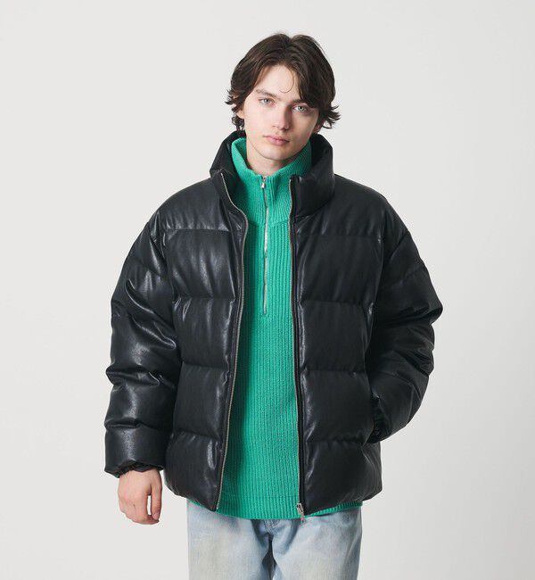 MONKEY TIME「レザーライク ダウン ジャケット」|その他|