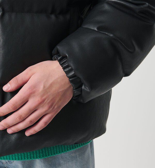 MONKEY TIME「レザーライク ダウン ジャケット」|その他|