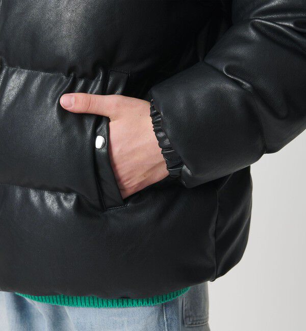 MONKEY TIME「レザーライク ダウン ジャケット」|その他|