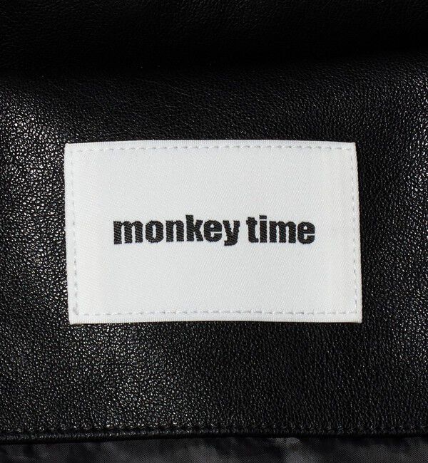 MONKEY TIME「レザーライク ダウン ジャケット」|その他|
