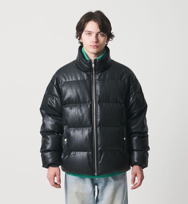 MONKEY TIME「レザーライク ダウン ジャケット」|その他|