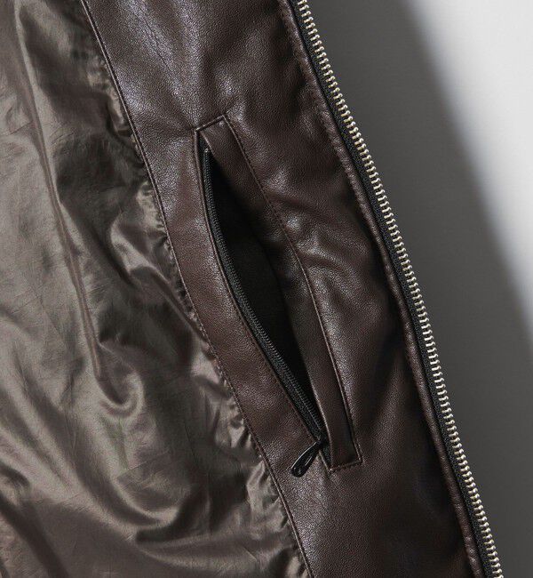 MONKEY TIME「レザーライク ダウン ジャケット」|その他|