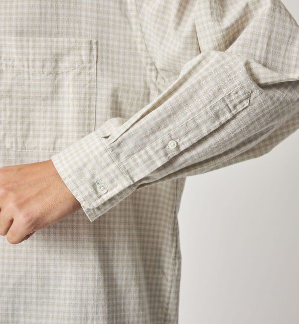 STEVEN ALAN「＜Steven Alan＞ オーガニックコットン ドビー チェック レギュラーカラー シャツ LOOSE」|シャツ・ブラウス|